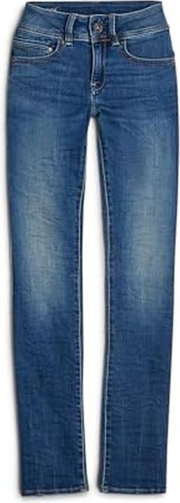 Actual product image G-Star Midge Zip Mid Straight Jeans medium indigo aged (W29/L36)