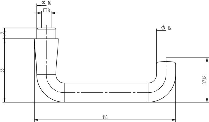 Actual product image Mega Door handle (Door set)