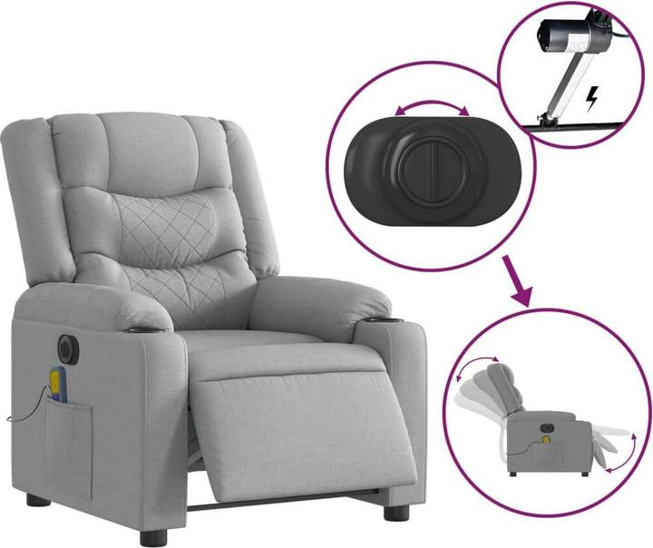 Produktbild vidaXL elektrischer Massagesessel