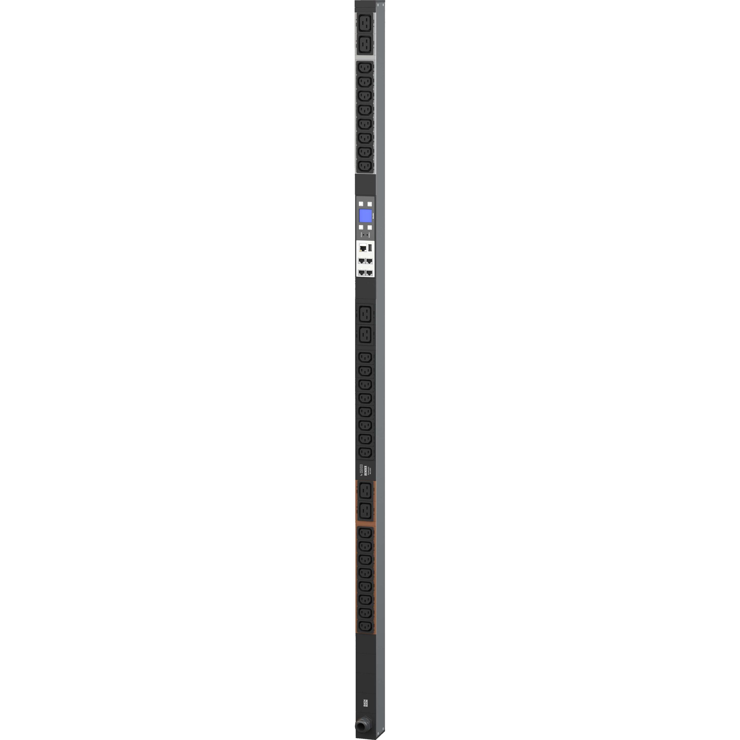 Bachmann BN3000 Slave RCM 24xC13 6xC19 messung p.Ph. 3m H05VV-F 5G 2,5 CEE 3x16A Lan, USV Zubehör