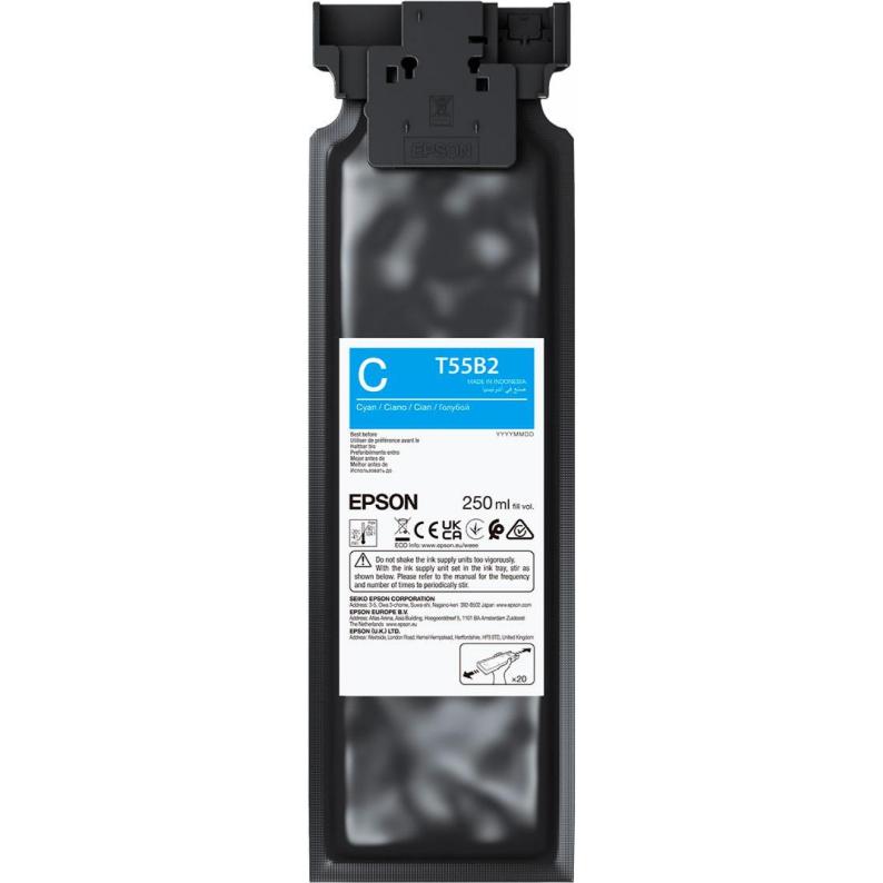 Epson, Druckerpatrone, UltraChrome DG2 T55B200 (250ml) Ink Cartrige Cyan