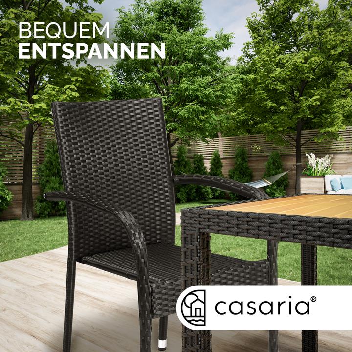Produktbild Casaria Polyrattan Gartenstühle