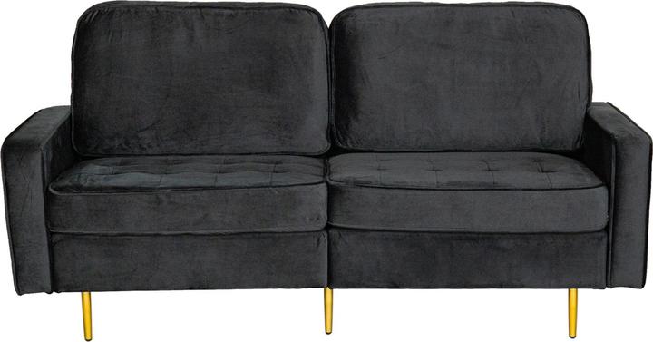 Produktbild HTI-Living Sofa Sidonie Velvet Schwarz (2-Sitzer)