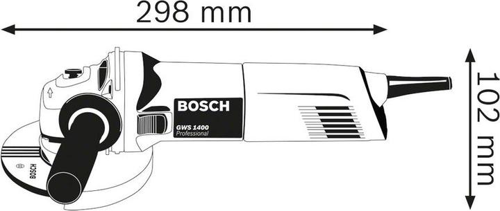 Actual product image Bosch Professional Gws 1400 (125 mm)