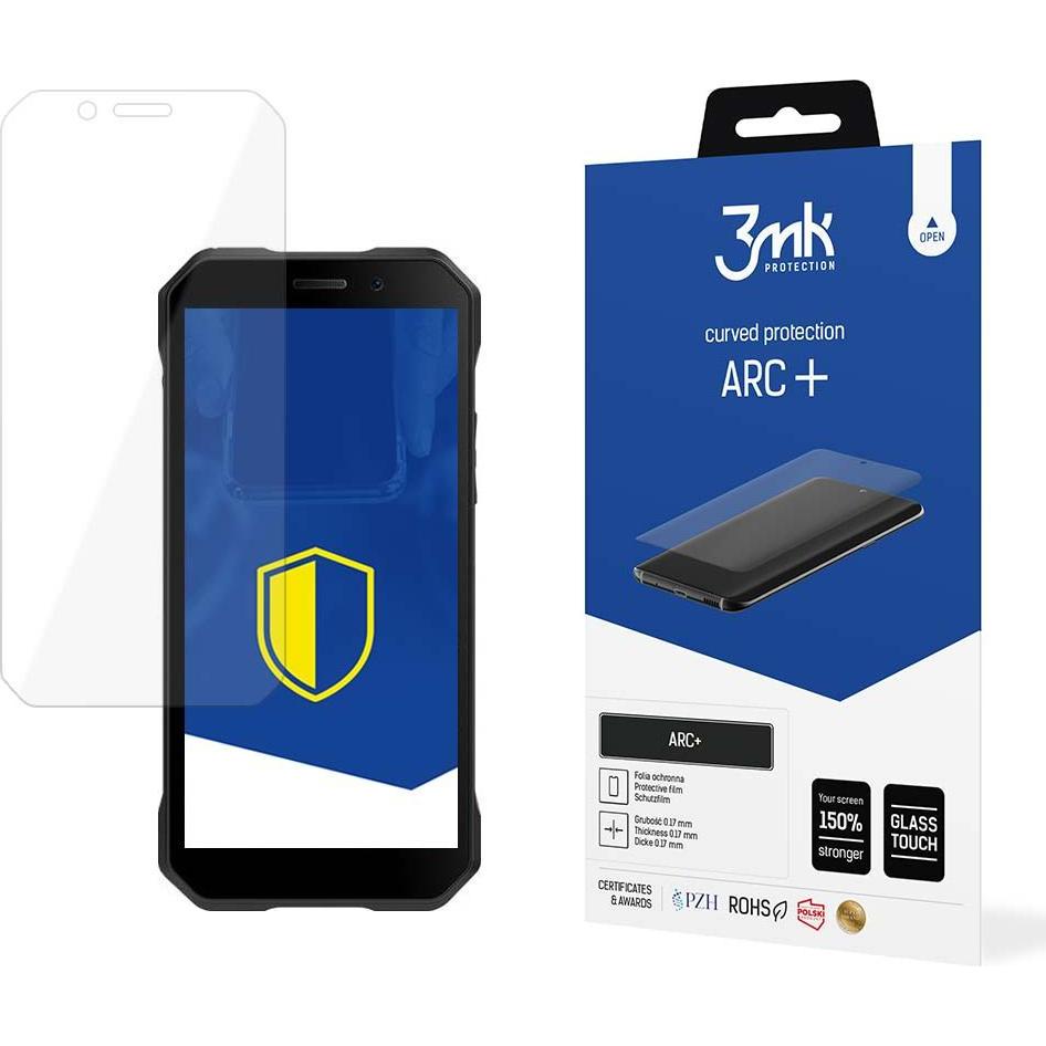 3MK Arc+ selbstregenerierende Displayschutzfolie (1 Stück, Doogee S61), Smartphone Schutzfolie, Transparent
