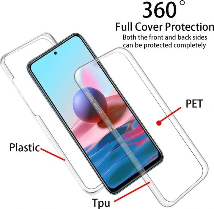 Produktbild Screenguard 360° Screen & Body Protector Xiaomi Redmi Note 10S Hülle mit Folie (Xiaomi Redmi Note 10S)