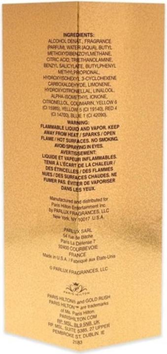 Actual product image Paris Hilton Gold Rush by Eau de Parfum Spray 100 ml (Eau de parfum, 100 ml)