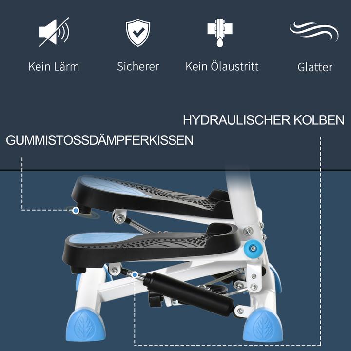 Produktbild Homcom Steppmaschine Stahl, ABS Blau+Schwarz