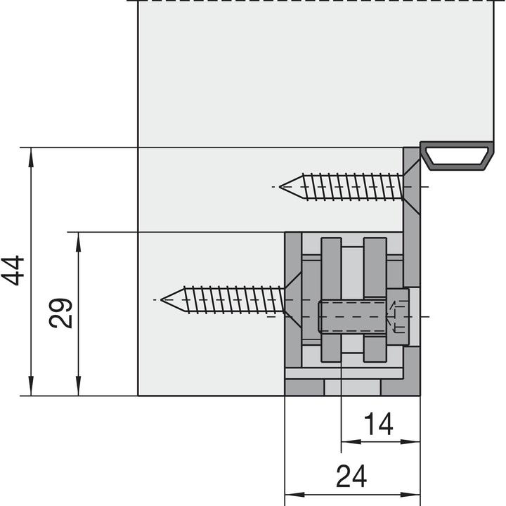Actual product image Simonswerk Aufnahmeelemente VX 7501 3D