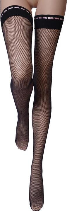 Actual product image Levee Fishnet stockings with cord, colour 399 black, size 52-54 (52 - 54)