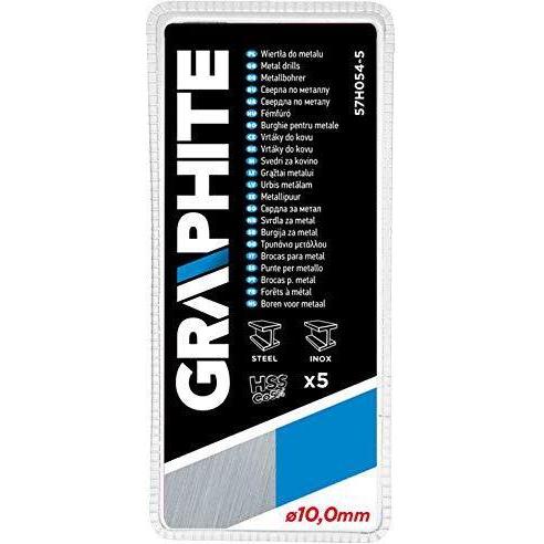 Thumbnail - Graphite, Bohrereinsatz, cobalt cylindrical drill 10mm 5pcs. (57H054-5) (10 Millimeter)