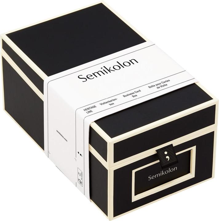 Semikolon Visitenkartenbox