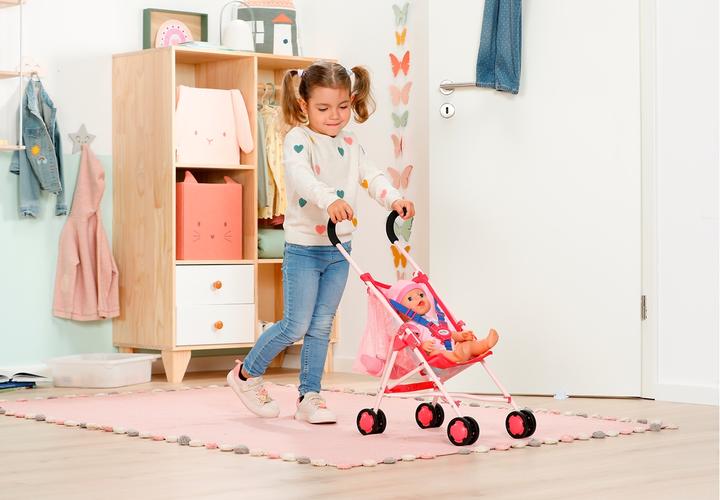 Actual product image Zapf Creation BABY born Kinderwagen mit Tasche Pink