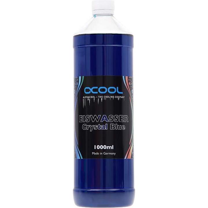 Alphacool Eiswasser Crystal Blue UV (1000 ml, Fertiggemisch), Wasserkühlung Wasserzusatz, Blau