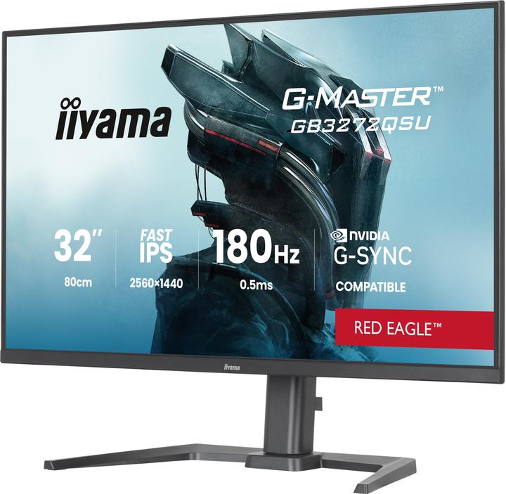 Image du produit iiyama 32" IPS Gaming, G-Master Red Eagle, G-SY (2560 x 1440 pixels, 31.50")