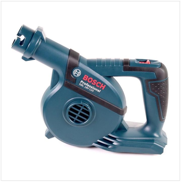 Bosch Professional Bosch GBL 18 V-120 Akku Gebläse Laubbläser mit 2x Bosch GBA 18V 2,0 Ah Akku + GAL 1880 CV Ladegerät (Akkubetrieb, Laubsauger)