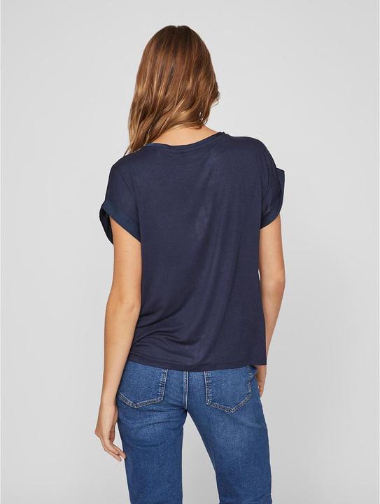 Actual product image Vila Shiny top with short sleeves (34)