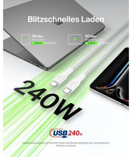 Produktbild Belkin USB C — USB C (2 m, USB 2.0, 240 W)