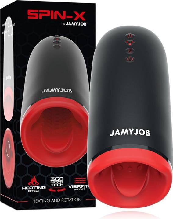Actual product image Jamyjob Spin-X Heating And Rotation Masturbator