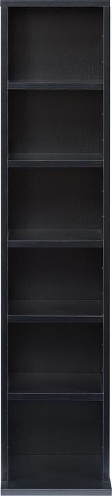 Produktbild En.Casa CD Regal Tynset 90x20x20 cm mit 6 Fächern Schwarz (20 x 20 x 90 cm)