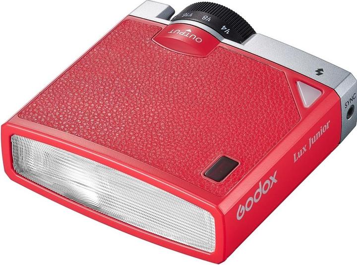 Produktbild Godox Retro Lux Junior Red (Aufsteckblitz, Sony, Canon, Olympus, Nikon, Fuji)