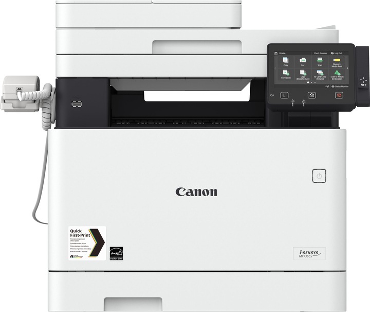 Canon i-SENSYS MF735Cx A4 Farblaserdrucker MFP drucken kopieren und scannen faxen (Laser, Schwarz-Weiss)