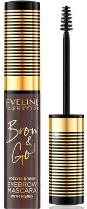 Productafbeelding Eveline Brow & Go! Wenkbrauw Mascara Wenkbrauw Mascara 02 Donker 6Ml (Donker)