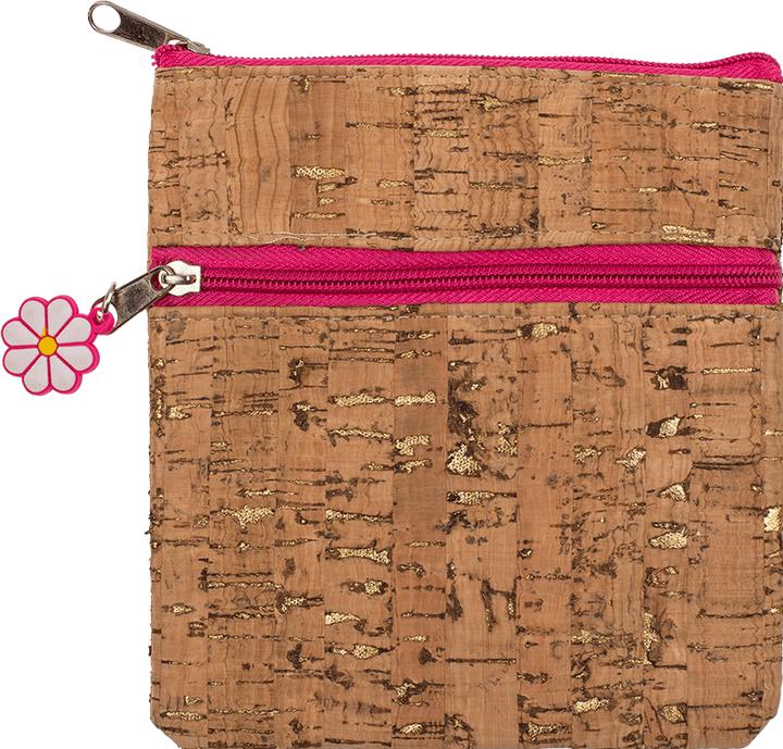 Actual product image Out of the blue Cork Wallet with Zipper