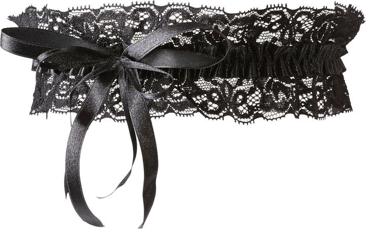 Actual product image Cottelli Collection Lace garter black (One size)
