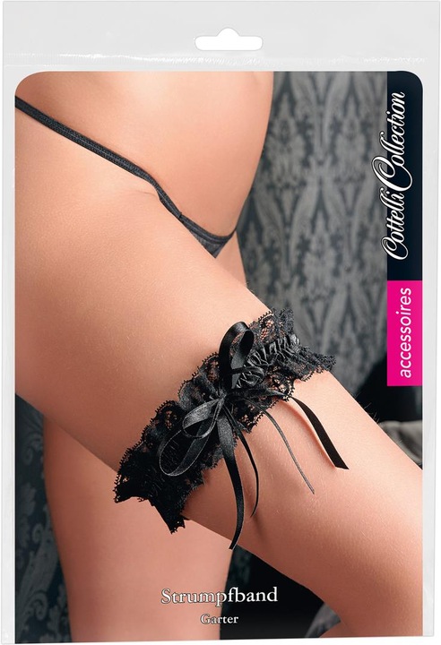 Produktbild Cottelli Collection Spitzen-Strumpfband schwarz (One Size)