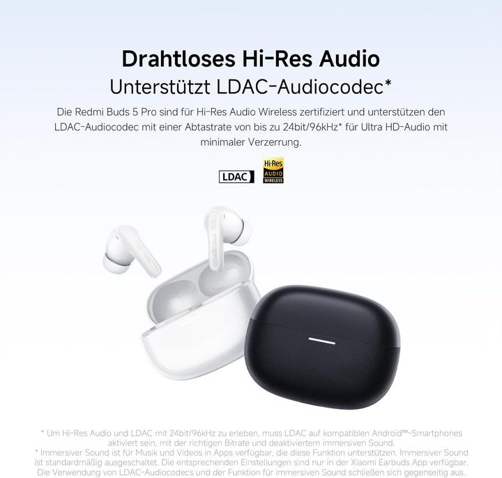 Image du produit Xiaomi Redmi Buds 5 Pro (ANC, 10 h, Sans fil)