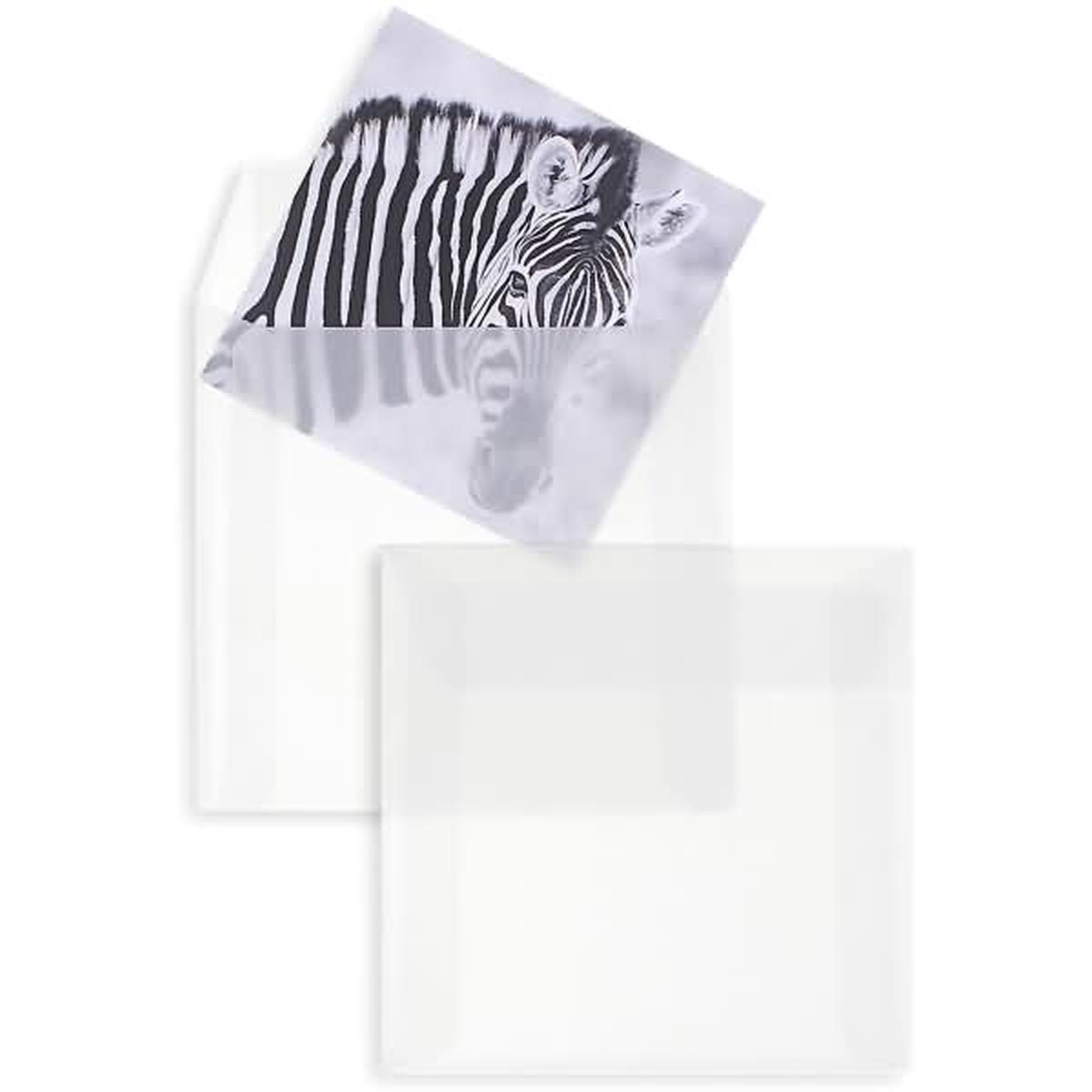 Blanke, Briefumschlag, Briefumschläge Offset transparent 125x125mm 90g/qm HK VE=100 Stück weiss (100 x)