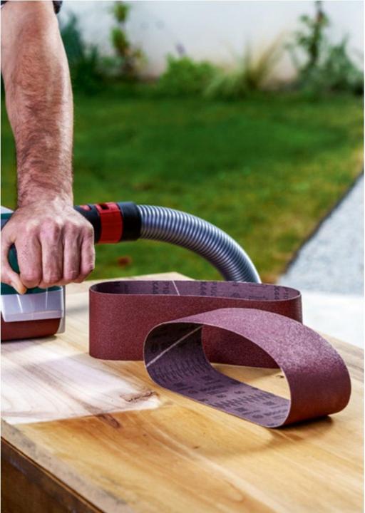 Actual product image Bosch Zubehör Sanding belt set for belt sander, 9 pieces, 75 x 533 mm, grit 60, 80, 100 (60, 80, 100)