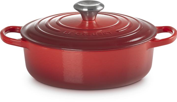 Le Creuset Signature (24 cm, Bräter + Schmortopf, Gusseisen, Emaille)