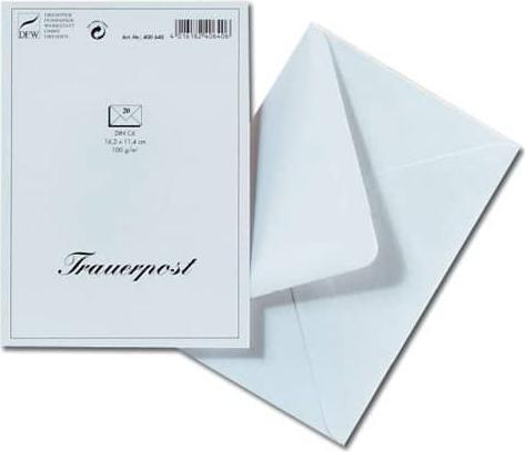 Actual product image Venceremos Mourning envelope C6 20 pieces (C6, 20 x)