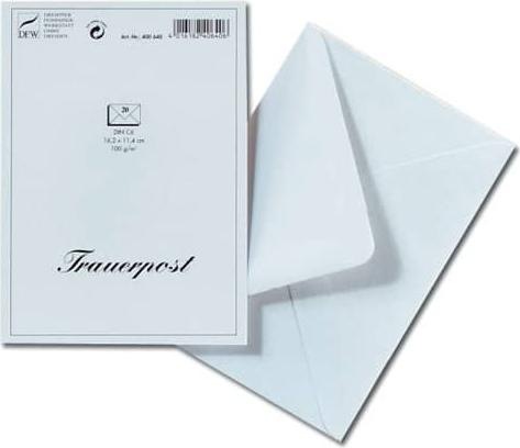 Produktbild Venceremos Briefumschlag Trauer C6 20 Stück (C6, 20 x)