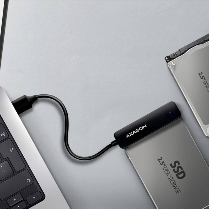 Actual product image Axagon ADSA-FP2A adapter is USB-A 5 Gbit