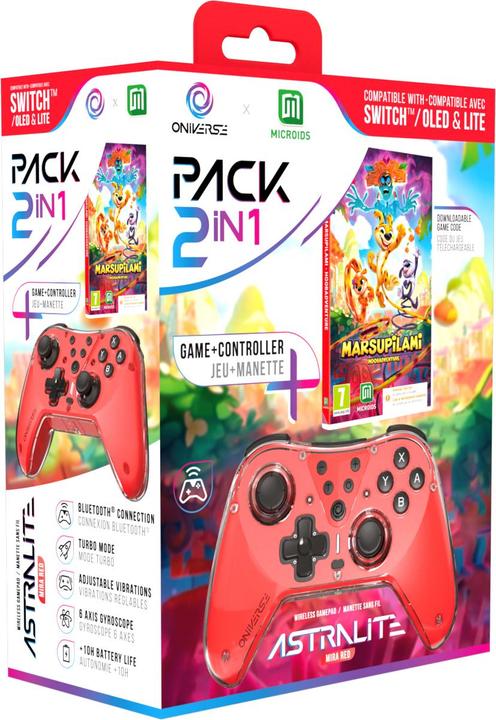 Image du produit Oniverse Astralite controller + Marsupilami Hoobadventure (Code in Box) (Switch, Switch OLED, Switch Lite)