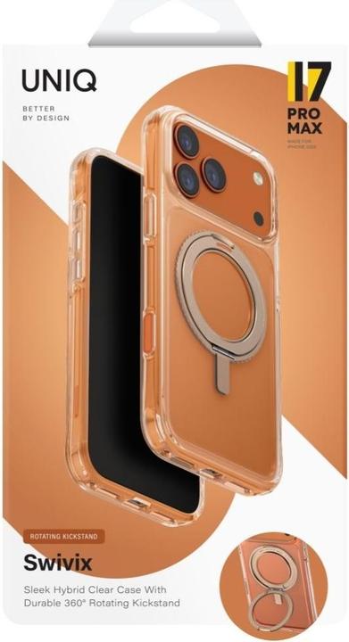 Produktbild Uniq Swivix Case for iPhone 17 Pro Max 360 Rotating Kickstand Gold (Apple iPhone 17 Pro Max)