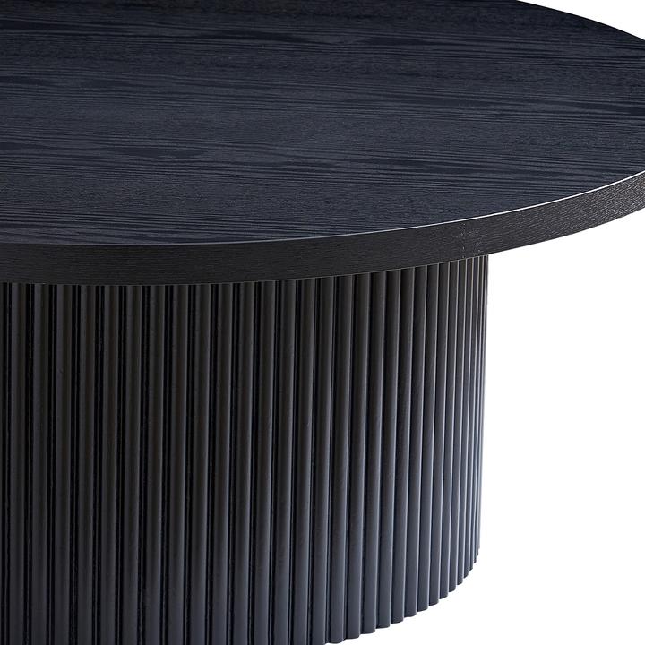 Image du produit SIT Möbel Table basse Ø 85 cm noire en bois noir, avec
