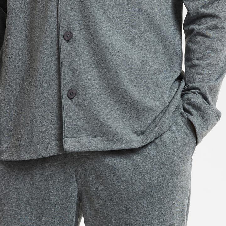 Produktbild La Redoute Collections Langer Pyjama mit Hemdkragen aus Jersey (L)