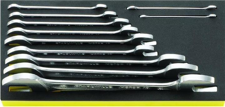 Actual product image Stahlwille TCS 10/11, 6 x 7-34 x 36 mm Double open-ended spanner 11 pieces in TCS (36 mm, 18 mm, 11 mm, 12 mm, 20 mm, 19 mm, 27 mm, 15 mm, 13 mm, 25 mm, 6 mm, 21 mm, 7 mm, 33 mm, 14 mm, 29 mm, 8 mm, 10 mm, 30 mm, 34 mm, 23 mm, 26 mm, 22 mm, 17 mm, 28 mm, 9 mm, 16 mm, 32 mm, 35 mm, 24 mm, 31 mm)