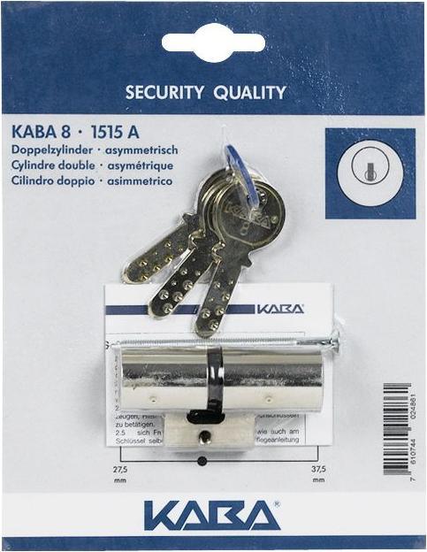 Produktbild Kaba Doppelzylinder 8 1515A 27.5/37.5 mm SB