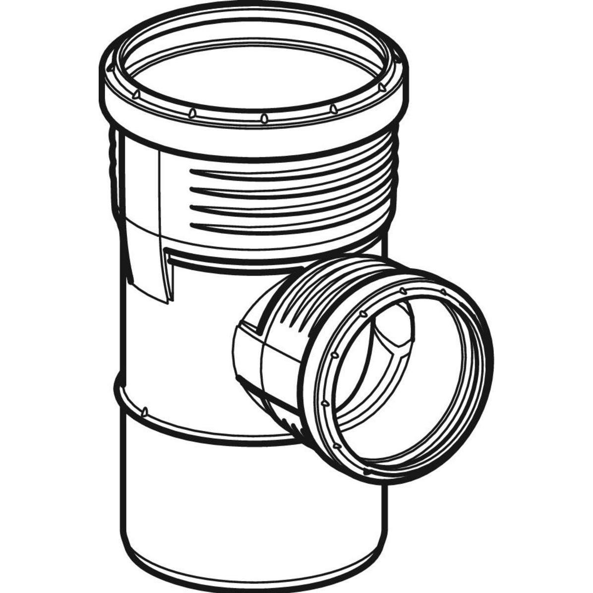 Thumbnail - Geberit, Zubehör Sanitärinstallation, Silent-PP Abzweig 87,5° d40/40