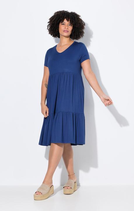Image du produit Angel of Style Jerseykleid, V-Ausschnitt, Volants (52)