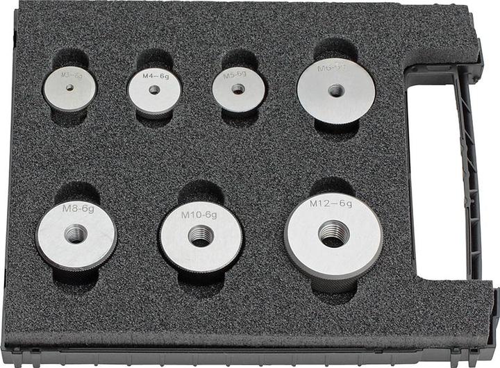 Actual product image Fortis Thread reject ring gauge set M3-M12 6g