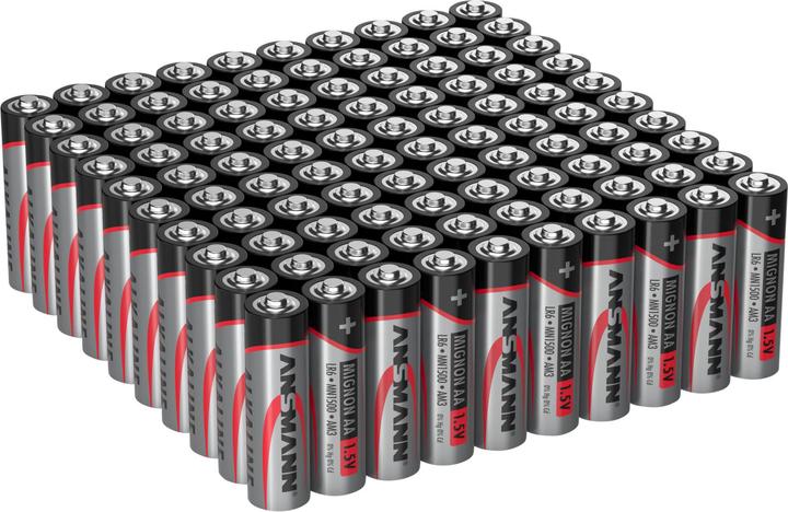 Image du produit Ansmann Pile alcaline Mignon AA LR6, boîte de 100 (100 pcs, AA, 2700 mAh)