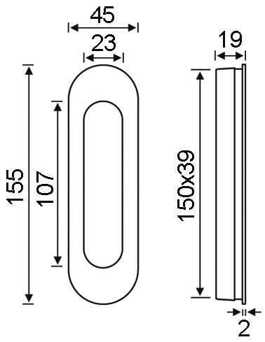 Produktbild FSB Schiebetür-Muschelgriffe