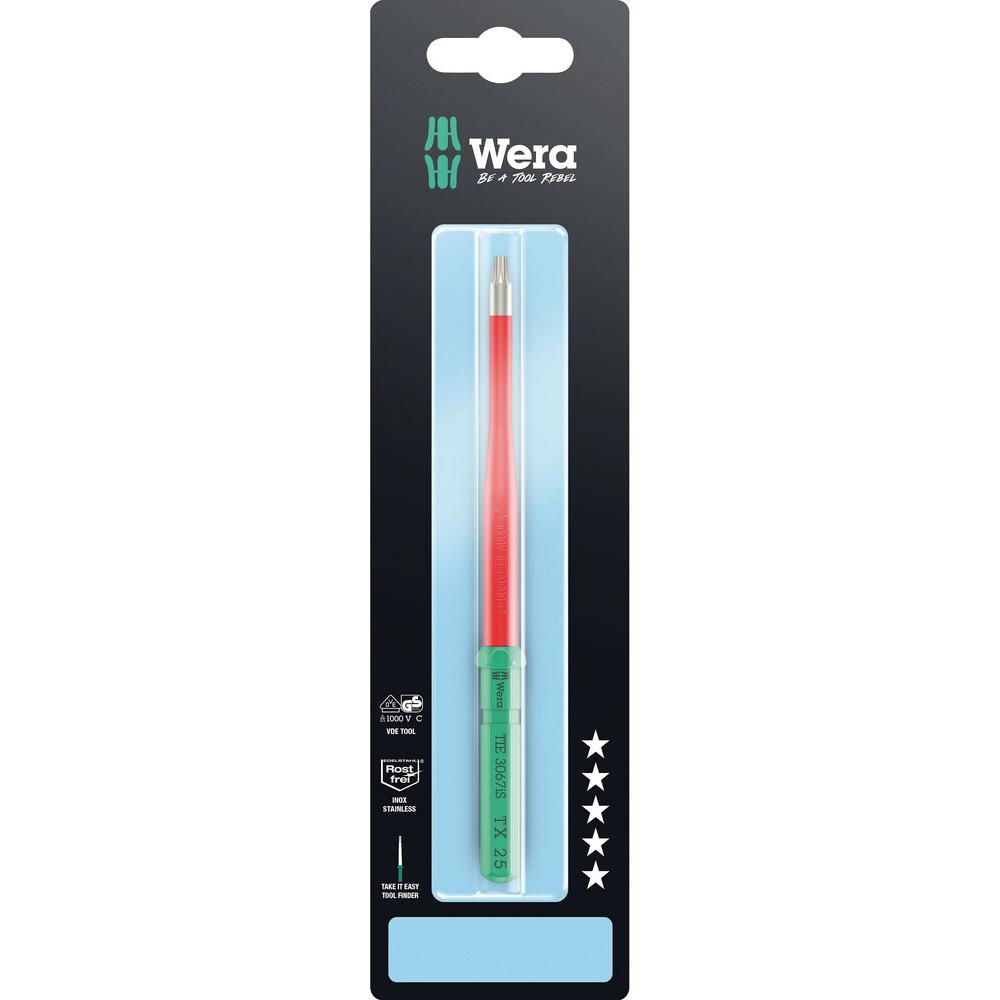 Wera, Schraubenzieher, Kraftform Kompakt VDE 3067 iS TX 25x157mm TIE SB