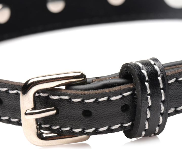 Produktbild XR Brands Rhinestone Choker With O-Ring - Black/Red